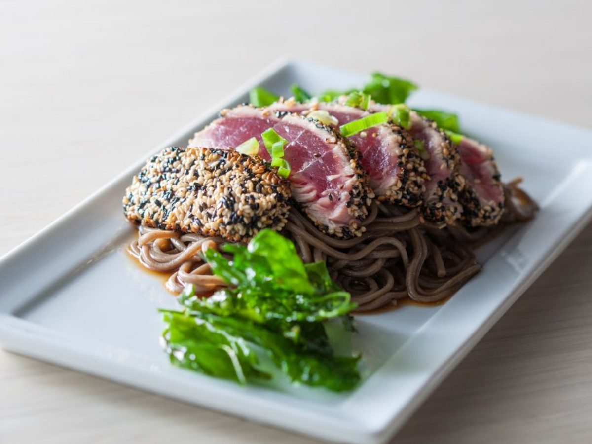 tuna soba entree