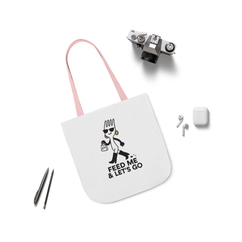 Incloodie AF Canvas Tote Bag with 5-Color Straps - Perfect for Foodies and Fashion Lovers - Image 11