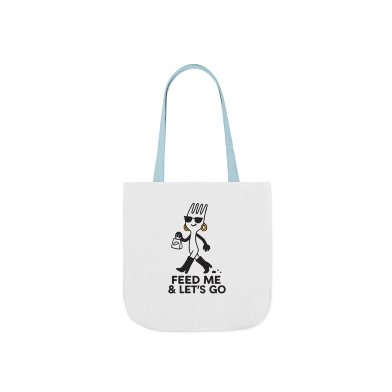 Incloodie AF Canvas Tote Bag with 5-Color Straps - Perfect for Foodies and Fashion Lovers - Image 5