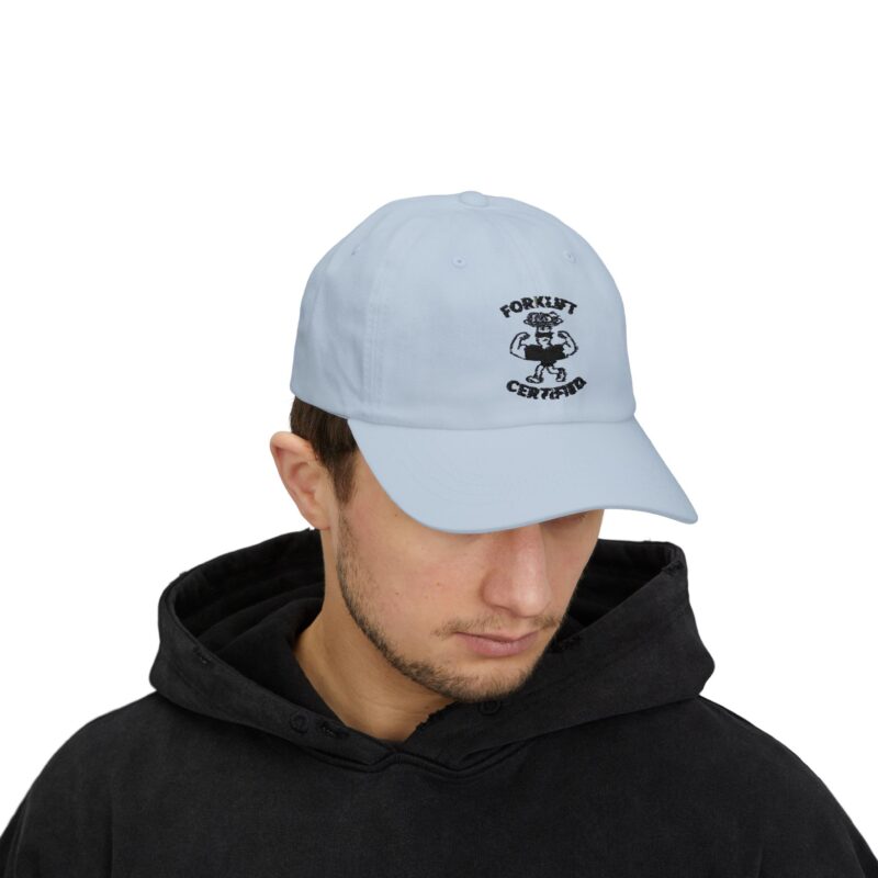 Forklift Certified Dad Cap - Casual White Hat for Enthusiasts - Image 7