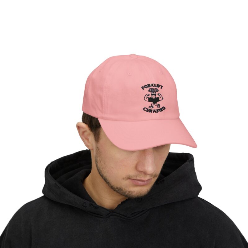 Forklift Certified Dad Cap - Casual White Hat for Enthusiasts - Image 11