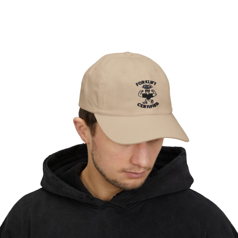 Forklift Certified Dad Cap - Casual White Hat for Enthusiasts - Image 15