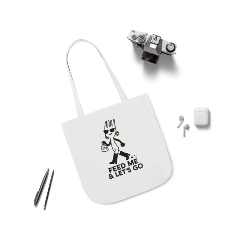 Incloodie AF Canvas Tote Bag with 5-Color Straps - Perfect for Foodies and Fashion Lovers - Image 15