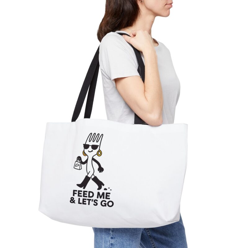 Funny Fork Design Weekender Tote Bag - Perfect for Travel & Everyday Use - Image 6