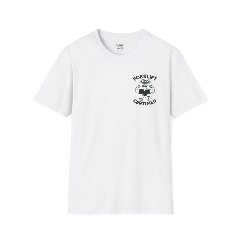 Forklift Certified Unisex Softstyle T-Shirt - Fun and Comfortable Gym Wear