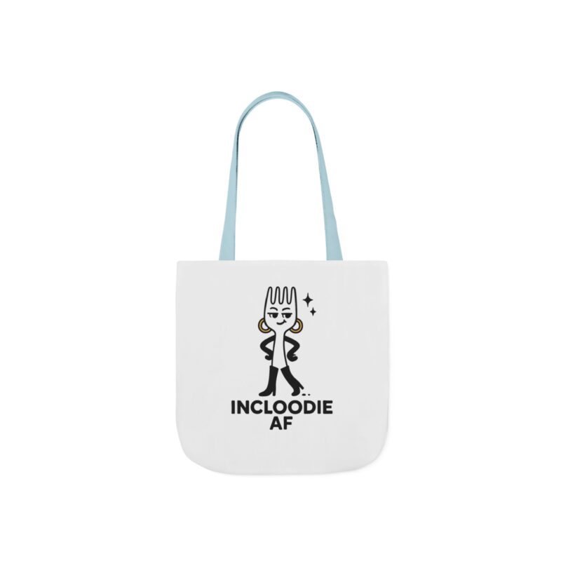 Incloodie AF Canvas Tote Bag with 5-Color Straps - Perfect for Foodies and Fashion Lovers - Image 6