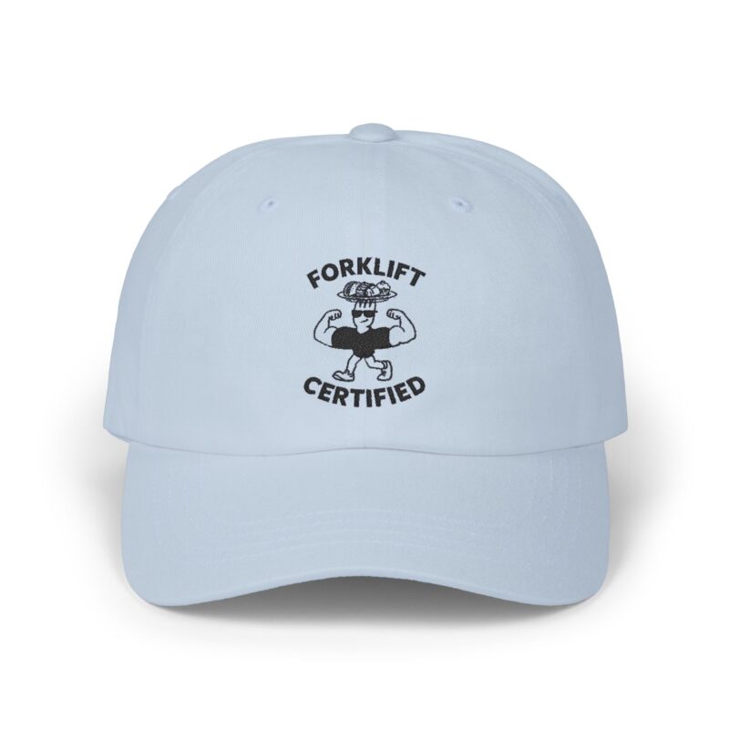 Forklift Certified Dad Cap - Casual White Hat for Enthusiasts - Image 5