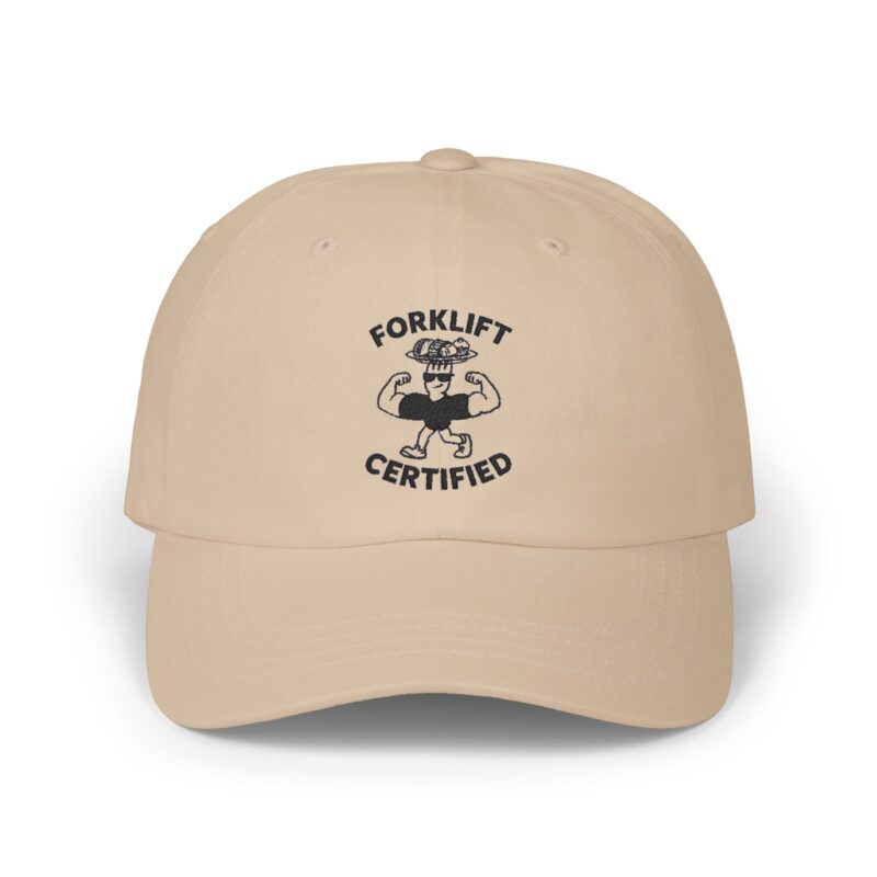Forklift Certified Dad Cap - Casual White Hat for Enthusiasts - Image 13