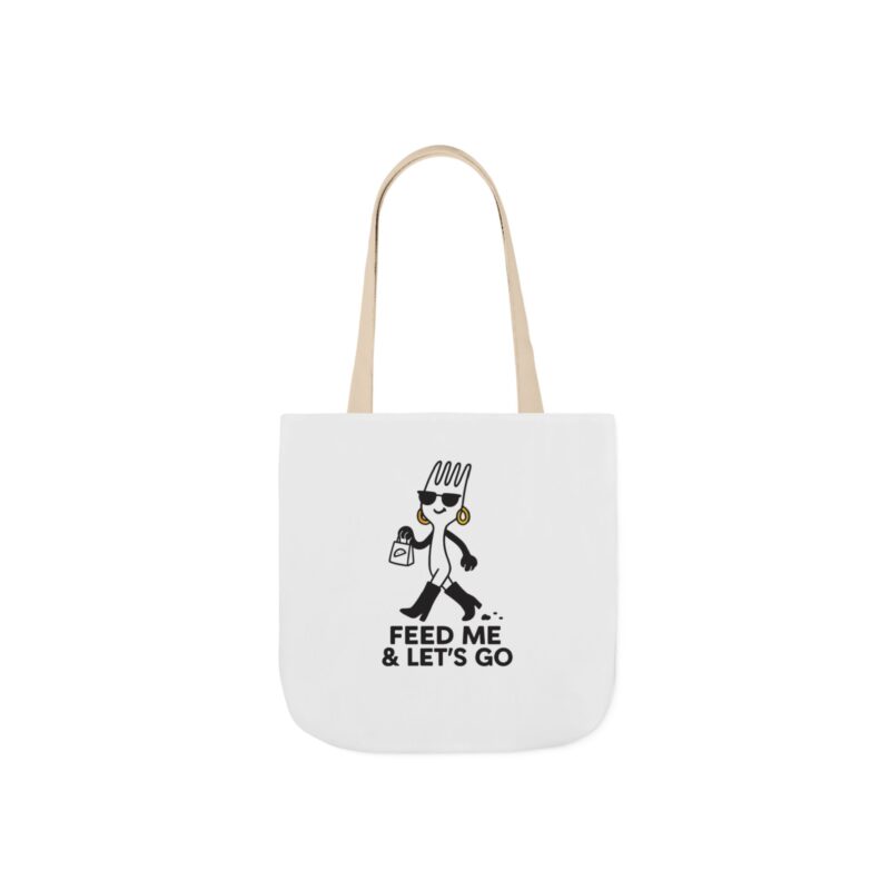 Incloodie AF Canvas Tote Bag with 5-Color Straps - Perfect for Foodies and Fashion Lovers