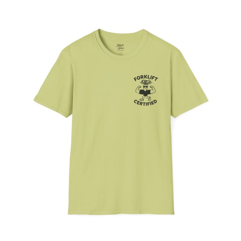 Forklift Certified Unisex Softstyle T-Shirt - Fun and Comfortable Gym Wear - Image 9
