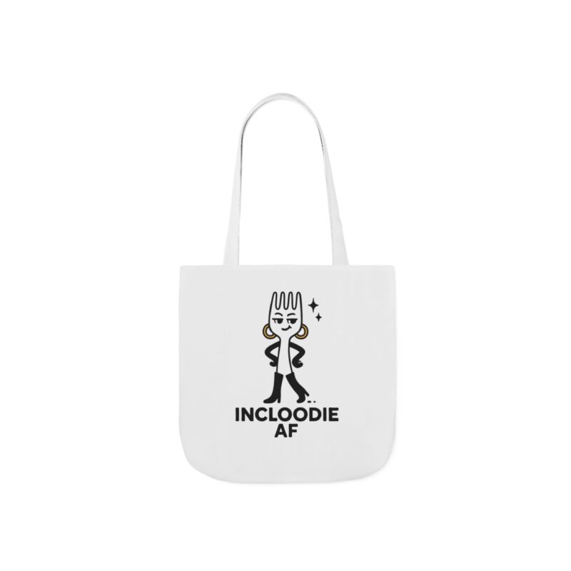 Incloodie AF Canvas Tote Bag with 5-Color Straps - Perfect for Foodies and Fashion Lovers - Image 14