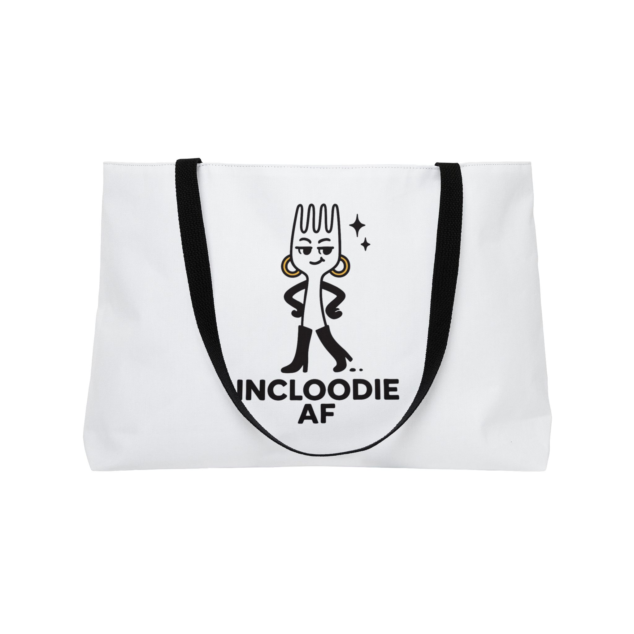 Funny Fork Design Weekender Tote Bag - Perfect for Travel & Everyday Use - Image 2