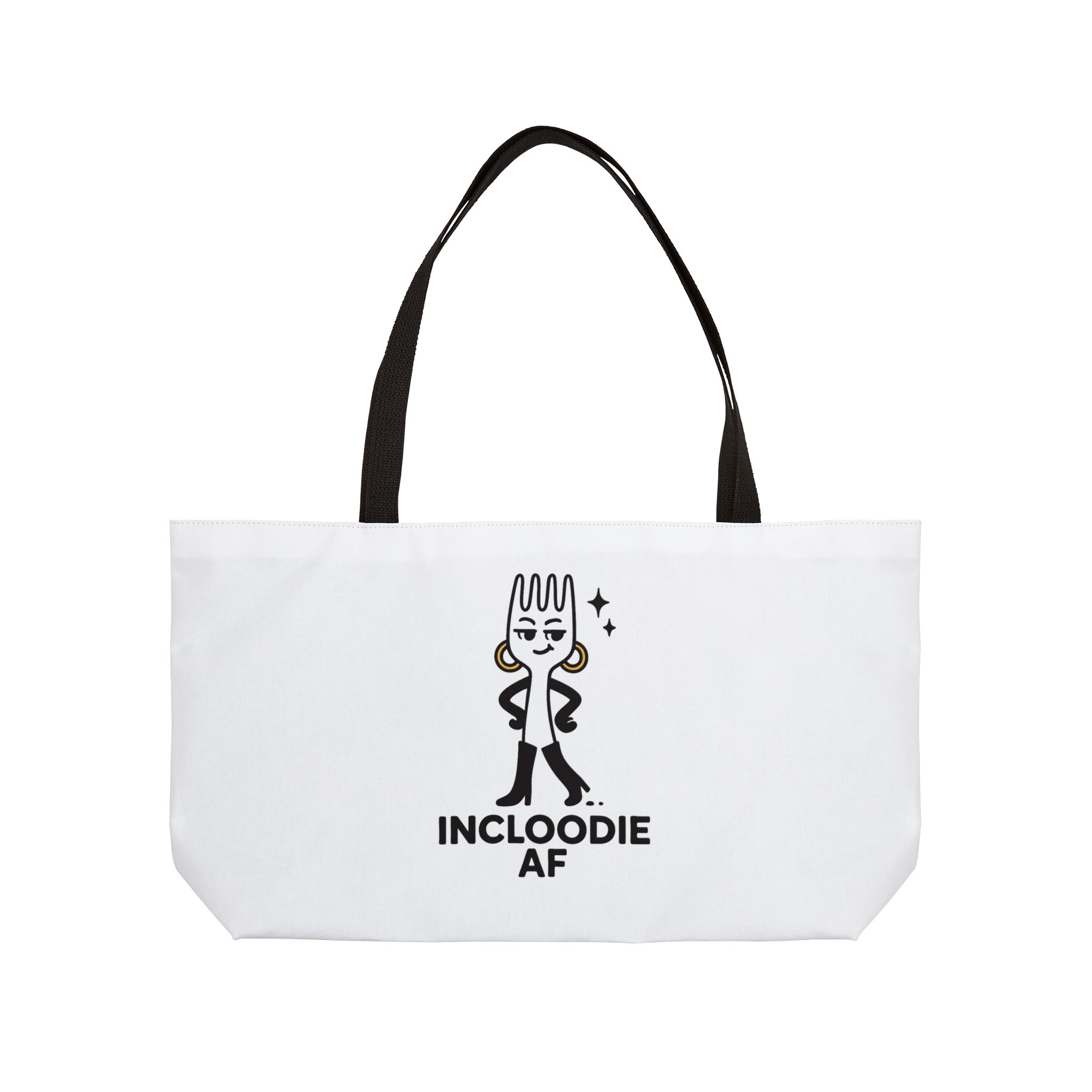 Funny Fork Design Weekender Tote Bag - Perfect for Travel & Everyday Use - Image 4