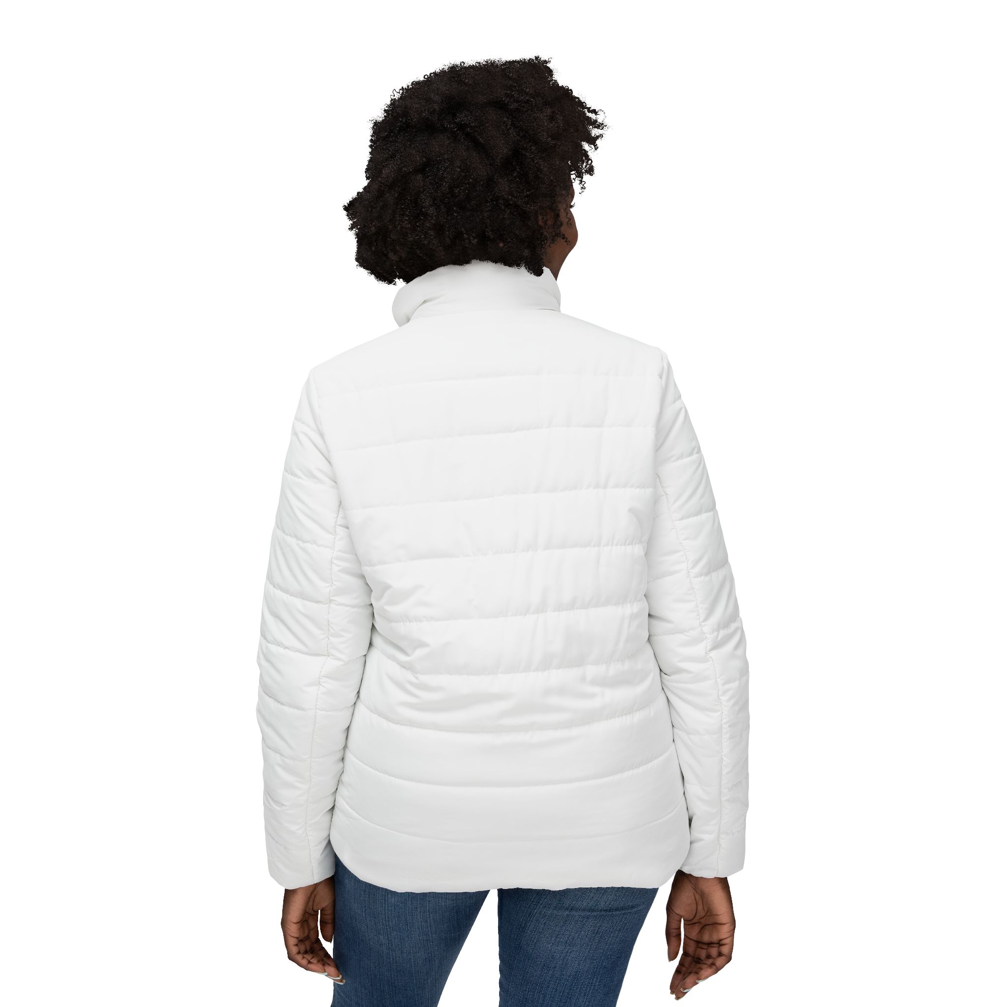 Incloodie Women’s Puffer Jacket in White - Cozy & Chic Outerwear for Cold Weather - Image 4
